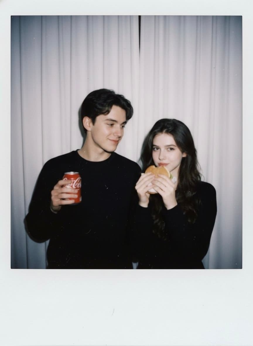 Polaroid-style candid photography
