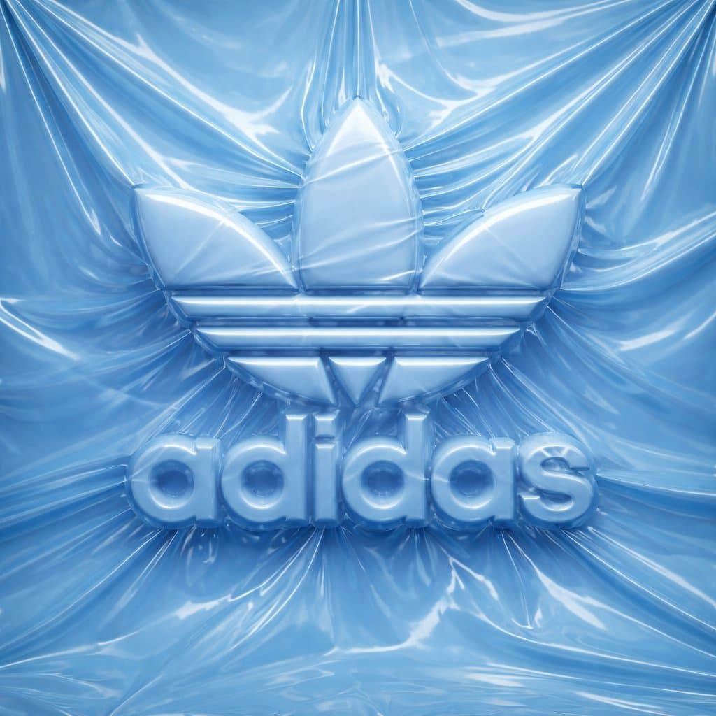 logo completely wrapped in a single layer of elastic plastic or shrink wrap.