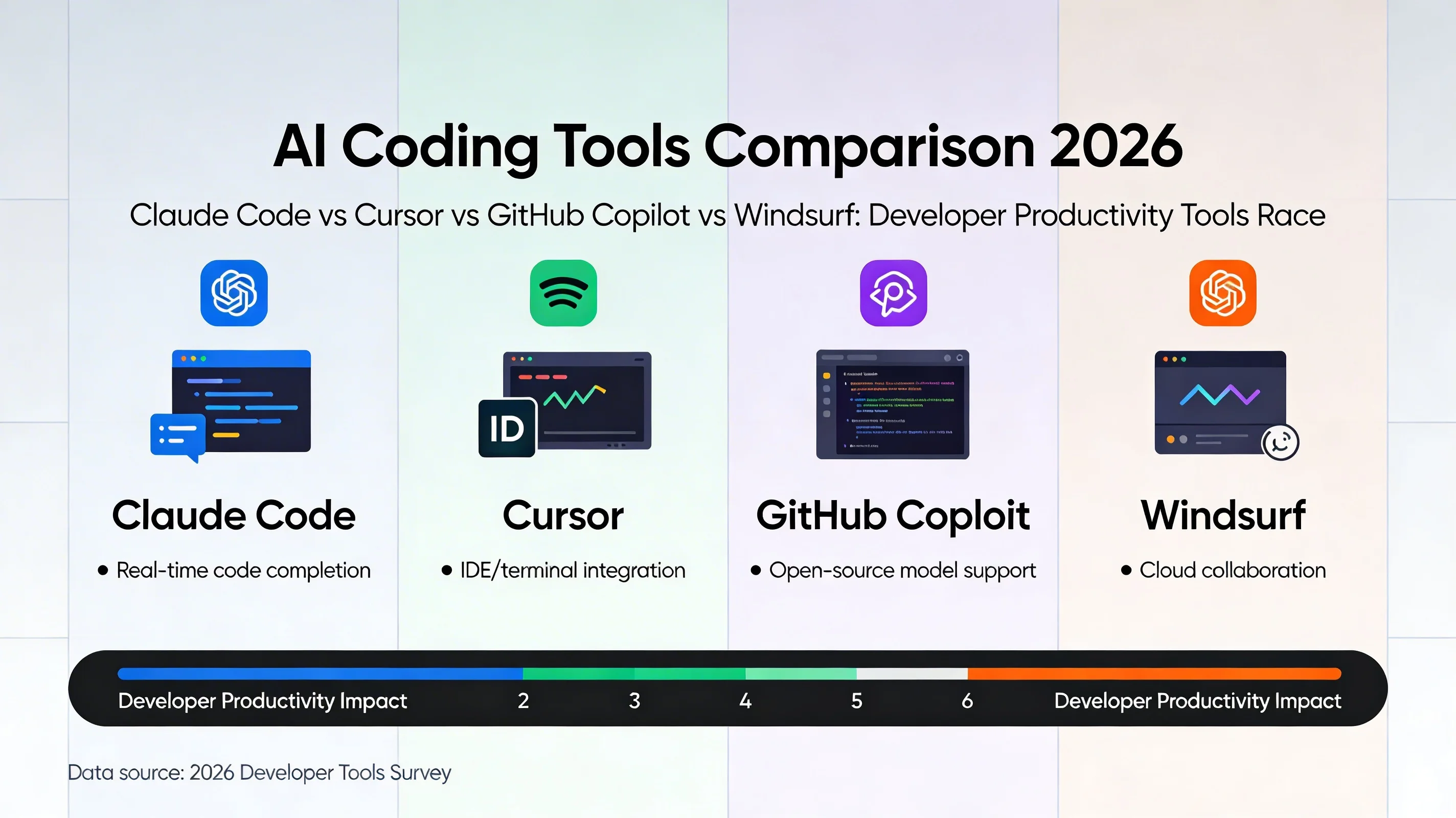 Cover Image for Claude Code vs. Cursor vs. Windsurf vs. Copilot: The 2026 Comparison for Professional Developers