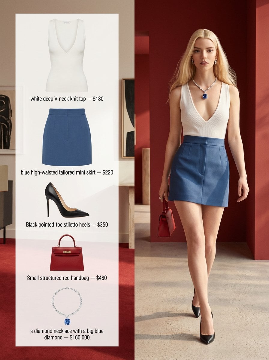 A refined fashion editorial image with a 3:4 aspect ratio, split into two clear