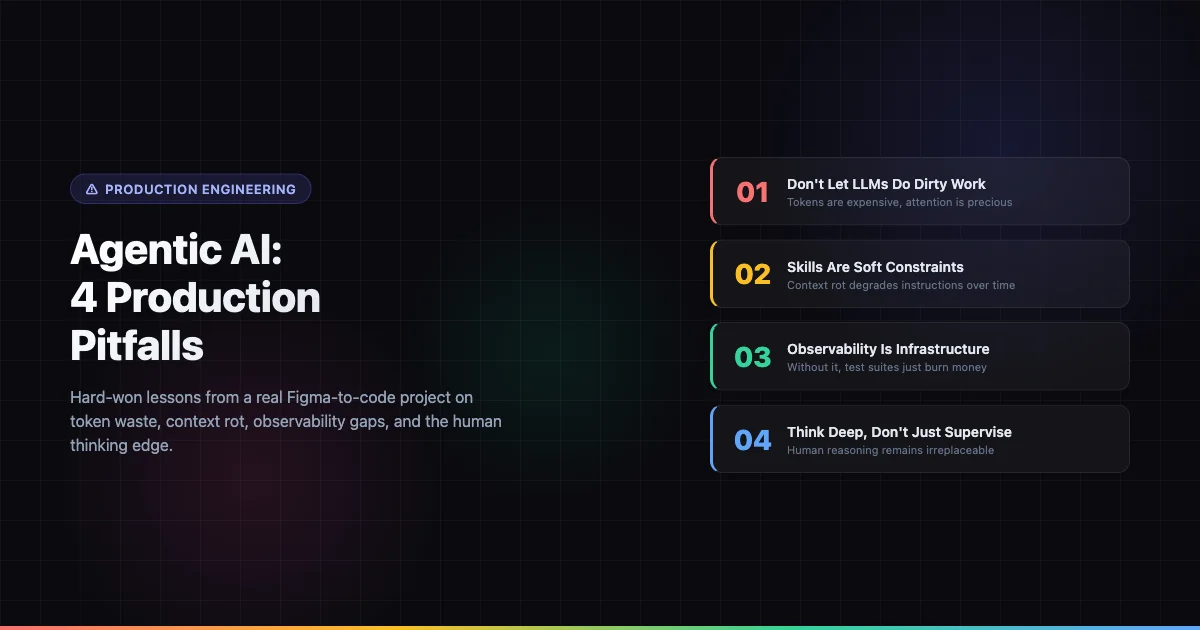 Cover Image for Four Pitfalls of Production-Grade Agentic Engineering: Lessons from a Figma-to-Code Project