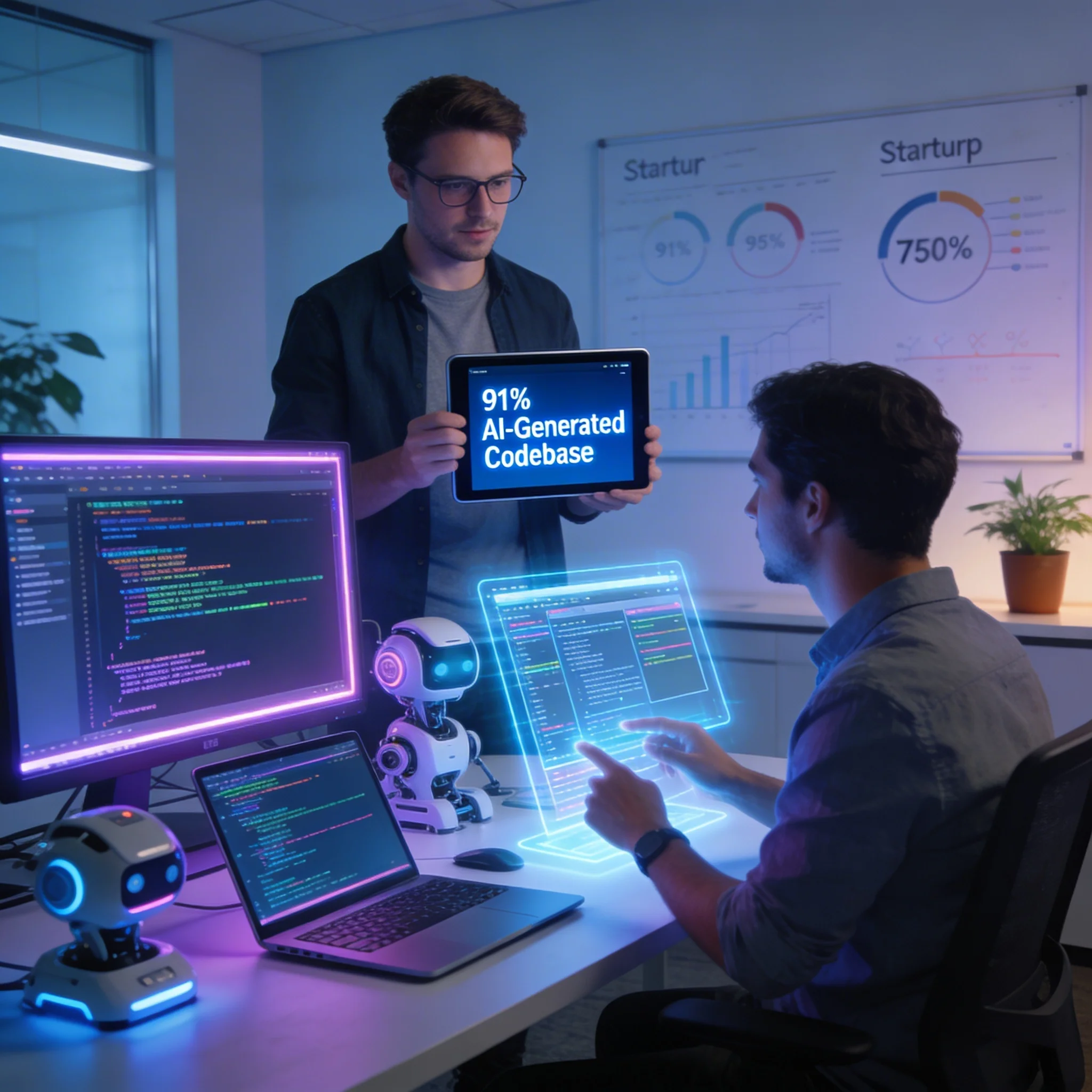 Cover Image for From Prompts to Products: How YC's Winter 2025 Cohort Built 95% AI-Generated Codebases